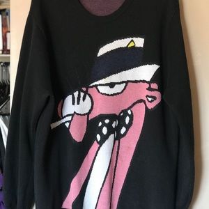 supreme pink panther sweater